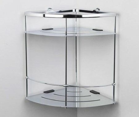 Полка корзина WasserKRAFT K-522 угловая Хром