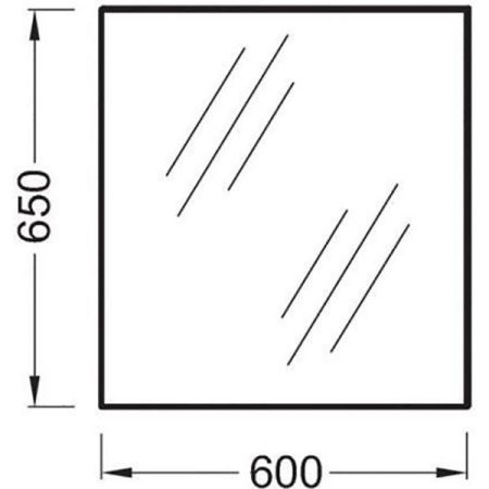 Зеркало JACOB DELAFON OLA EB1080-RU (65*60), шт, артикул EB1080-RU