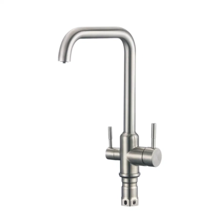Смеситель для кухни с подключением фильтра Shevanik S268B, сатин, артикул S268B