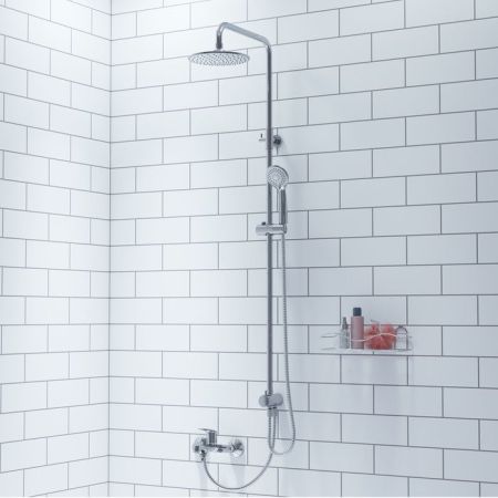 Душевой гарнитур с верхней лейкой Milardo Shower Set (3703F24M76), артикул 3703F24M76
