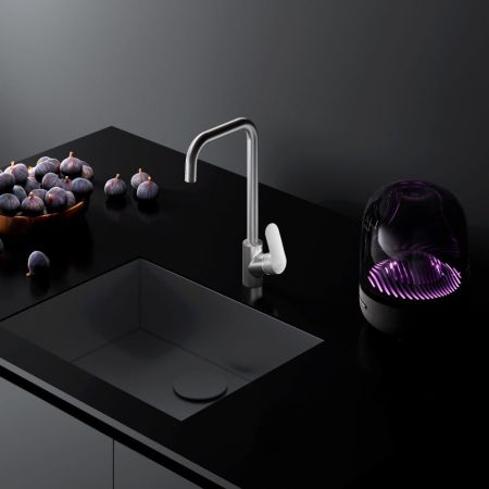 F8006011 Like, смеситель для кухни G-образный излив, сатин, шт., артикул F8006011