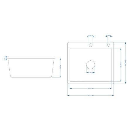 Мойка для кухни Fmark FSC6045C, матовое золото
