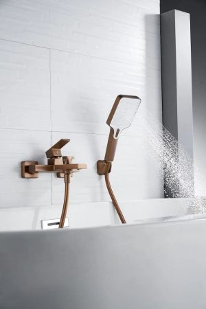 Смеситель для ванны Knotlor KN-22/RB, бронза, артикул KN-22/RB