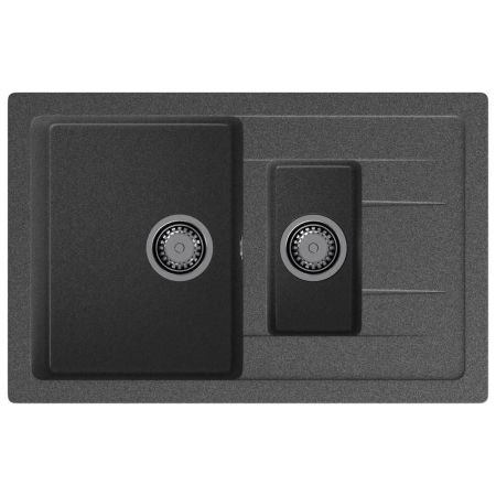 Кухонная мойка GranFest QUADRO 775KL, графит, артикул Q-775KL графит