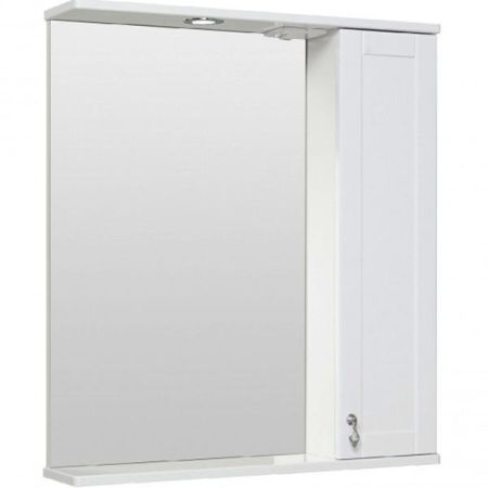 Зеркало со шкафом Runo Мерида 70 4620750028671 с подсветкой Белое