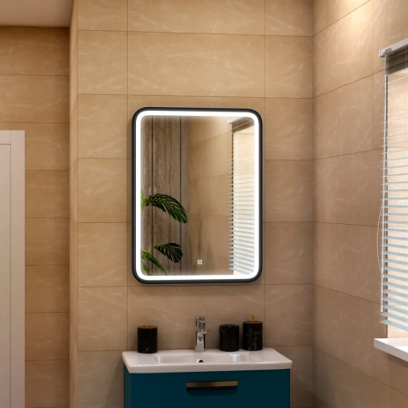 Зеркало с подсветкой ART&MAX GENOVA AM-Gen-600-800-DS-F, артикул AM-Gen-600-800-DS-F