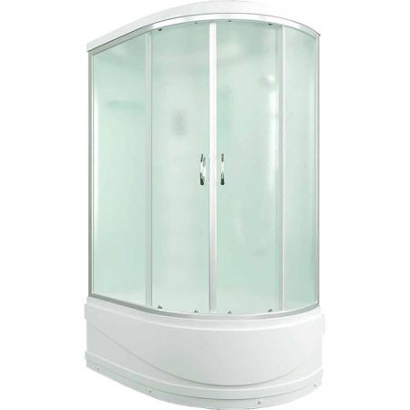 Душевая кабина Erlit Comfort ER4512TPL 120x80 с гидромассажем Задняя стенка белая дверцы матовые, артикул ER4512TPL-C3