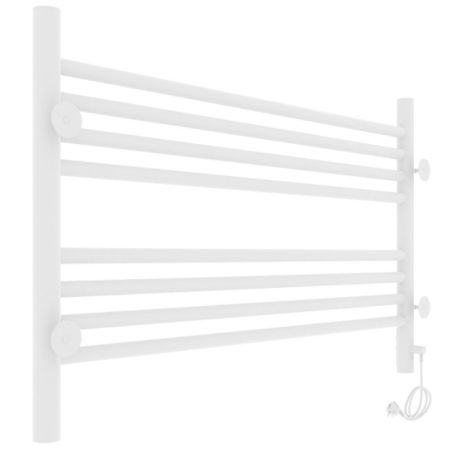 Полотенцесушитель электро "Оливия ЧК8 800*500", белый муар, левый