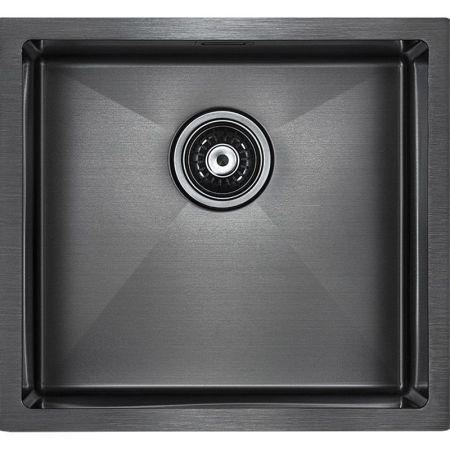 Кухонная мойка Paulmark Weser 48 PM804844-GM Вороненая сталь