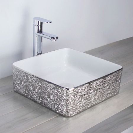 Раковина Melana 36 MLN-A430BF Белая, Золото