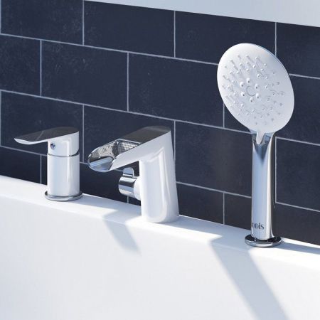 Смеситель на борт ванны Iddis Cloud CLOSB3Ki07 Белый/хром