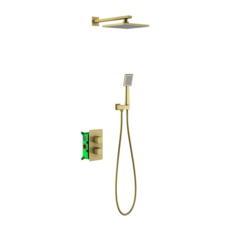 Душевая система встроенная с термостатом Timo Petruma SX-5059/03SM золото матовое, артикул SX-5059/17SM