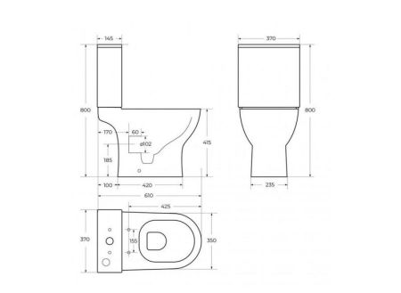 LOUNGE Бачок, BB045/051T, артикул BB045/051T
