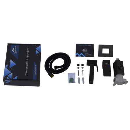 Гигиенический душ со смесителем FASHUN A57804-7, чёрный