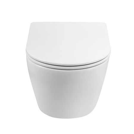 SANREMO Унитаз подвесной безободковый с сиденьем AM026CHR/SC, артикул AM026CHR/SC