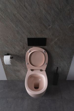 Чаша подвесного унитаза Allen Brau Fantasy 4.11004.SM розовый, артикул 4.11004.SM