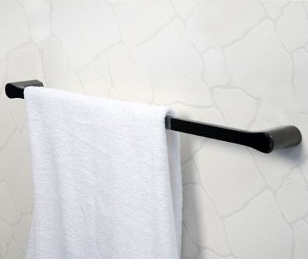Полотенцедержатель WasserKRAFT Glan K-5130 Черный глянцевый