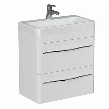 Тумба под раковину подвесная Velvex Jill tp.JIL.9595.60.2Y белый матовый, 60 см