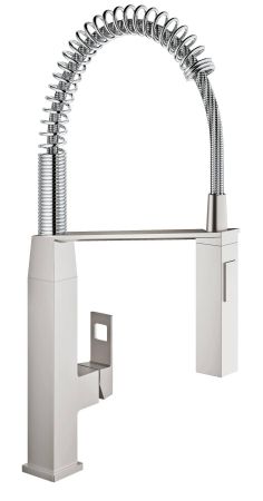 Смеситель для кухни GROHE Eurocube профессиональный, суперсталь (31395DC0), артикул 31395DC0
