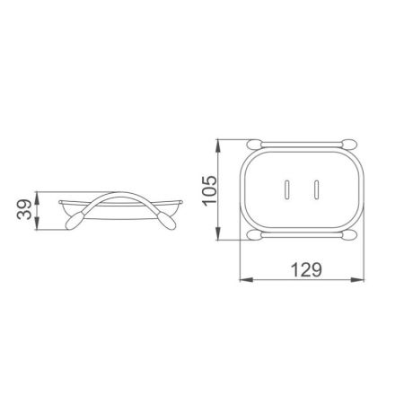 Мыльница Haiba HB333-1, синий