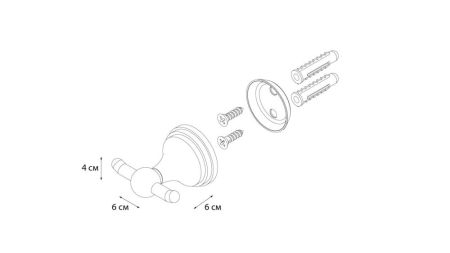 Крючок двойной Grampus Laguna GR-7805, артикул GR-7805