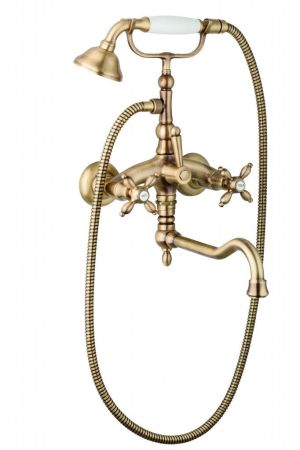 Смеситель для ванны и душа CEZARES ATLANTIS-NOSTALGIA-VDF2, артикул ATLANTIS-NOSTALGIA-VDF2-03/24