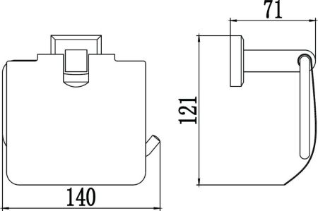 Держатель для туалетной бумаги Savol S-009551, хром, артикул S-009551