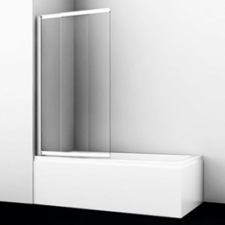 Main 41S02-100 Стеклянная шторка на ванну, раздвижная/распашная, двухстворчатая