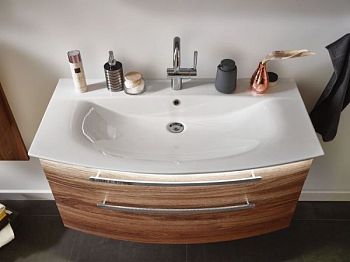 Puris Speed, раковина керамическая с LED подсветкой 1000 мм, цвет белый