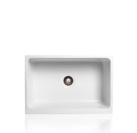 SIMAS Кухонная мойка, накладная, 75х50хh25 см, цвет белый (без донного клапана), артикул Q500bi