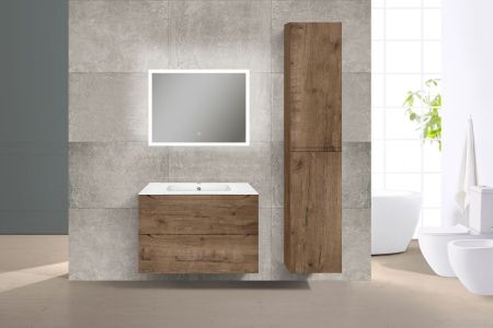 База под раковину Norma 800 подвесная, 2 выкатных ящика soft close, V.Oak, артикул VMC-2N800VO