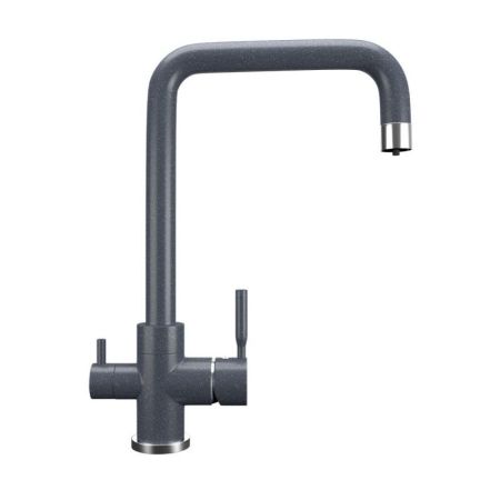 Смеситель для кухни Ulgran U-019-343, антрацит, артикул U-019-343