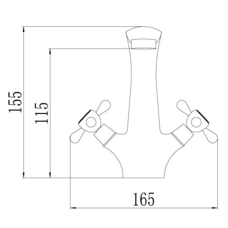 Смеситель для раковины Fmark FM1027, хром, артикул FM1027