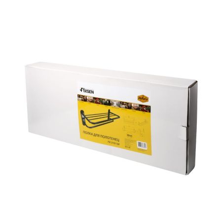 Полка для полотенец FIXSEN HOTEL FX-31015B, черный, артикул FX-31015B