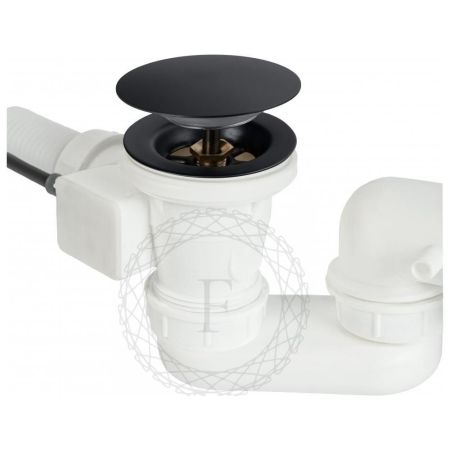 Слив-перелив (полуавтомат, 80 см.) FILARETE FL80BL, черный, артикул FL80BL