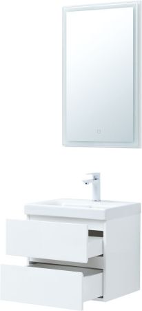 Мебель для ванной Aquanet Беркли 50 белый глянец (2 ящика), артикул 00306356