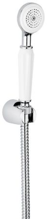 Ручной душ 130: лейка, шланг, крепеж, цвет хром