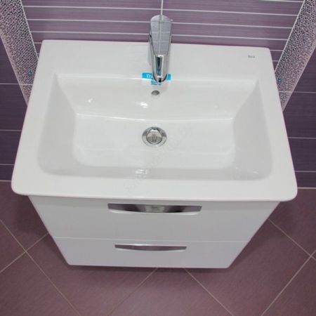 Тумба под раковину ROCA GAP ORIGINAL 77,7 ZRU9302877 (подвесная, белый глянец), шт, артикул ZRU9302877