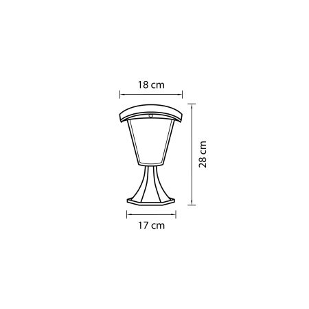 Светильник светодиодный уличный парковый Lampione Lightstar 375970