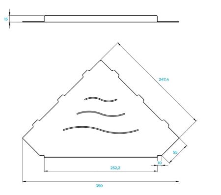 Полка для ванной RGW MT-13W, артикул 49279913-01
