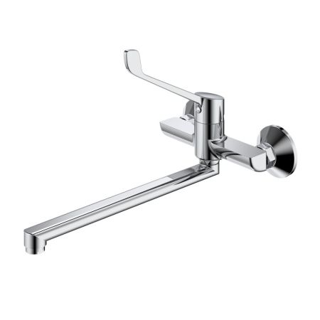 Смеситель для раковины с хирургической ручкой  Splenka S08.21, хром, артикул S08.21