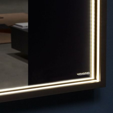 ANTONIO LUPI EDISON Зеркало 1800х750х55 мм., с блестящей кромкой, с белой светодиодной подсветкой, рама в отделке Bronzo, артикул EDISON75W.180