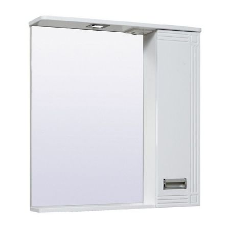 Зеркало со шкафом Runo Карат 70 4620750028299 с подсветкой Белое