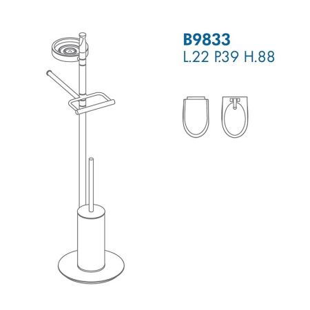 Напольная стойка Colombo Design Planets B9843.000 Хром, артикул B9843.000