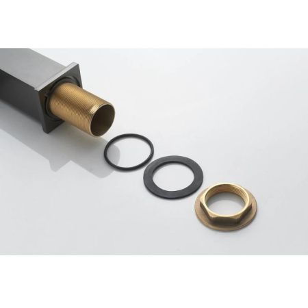 Смеситель для кухни Knotlor KN-21/GM, вороненая сталь, артикул KN-21/GM