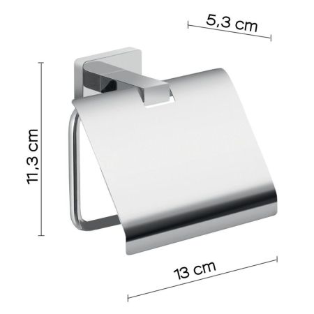 Gedy Atena, бумагодержатель с крышкой, цвет хром, артикул 4425(13)