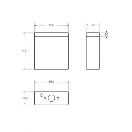 LUCE Бачок BB2197T, артикул BB2197T