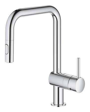 Смеситель для кухни GROHE Minta с выдвижным изливом, хром (32322002) Смеситель для кухни GROHE Minta с выдвижным изливом, хром (32322002)