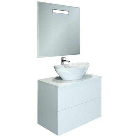Тумба с раковиной Orange Otto 75 Ot-75TuMDF+G56 Белая, артикул Ot-75TuMDF+G56