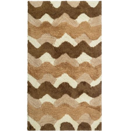 Коврик для ванной "Волны" одинарный, бежевый 60*100cm, артикул 2823-1 100BG